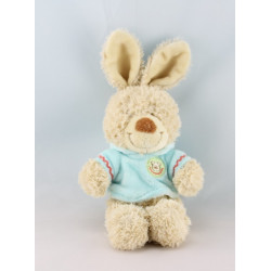 Doudou lapin sweat capuche bleu NICOTOY