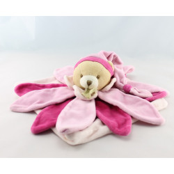 Doudou et compagnie collector ours fleur pétale rose 
