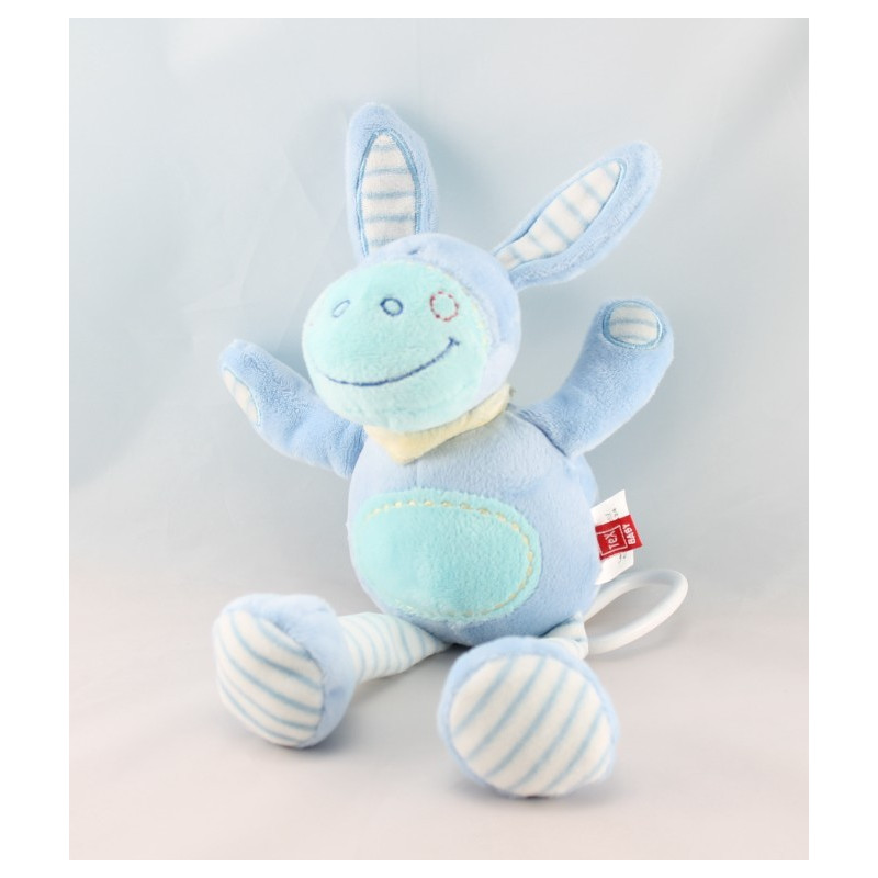 Doudou ane cheval lapin bleu TEX
