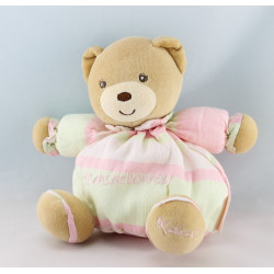 Doudou bébé ours pull vichy bleu couche KALOO 