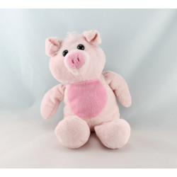 Doudou cochon rose marron NICOTOY 