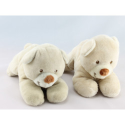 Doudou ours beige couché TEX