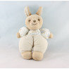 Doudou ours vichy beige blanc imprimé lavande savon TARTINE ET CHOCOLAT