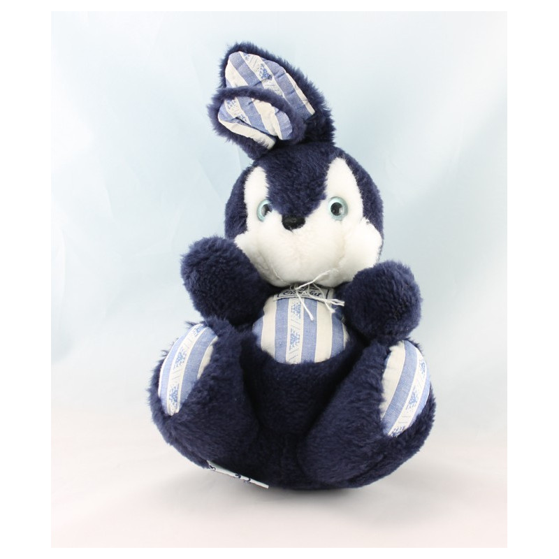 Doudou lapin bleu marine TARTINE ET CHOCOLAT