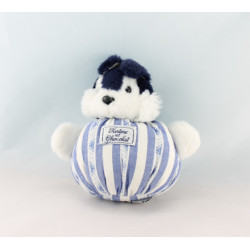 Doudou boule souris bleu marine rayé TARTINE ET CHOCOLAT