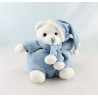 Doudou ours beige marron écharpe blanche CP INTERNATIONAL