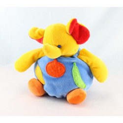 Doudou hochet éléphant bleu JOLLYJUNGLE PRISCILLA LARSEN