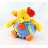 Doudou hochet éléphant bleu JOLLYJUNGLE PRISCILLA LARSEN