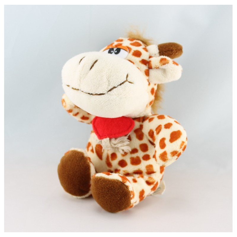 Doudou vache orange jaune lune CP INTERNATIONAL