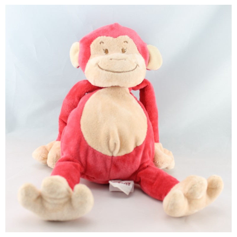 Doudou singe rouge BENGY