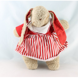 Doudou lapin beige bleu pois SIGIKID