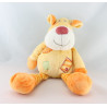 Doudou chien jaune orange KIABI