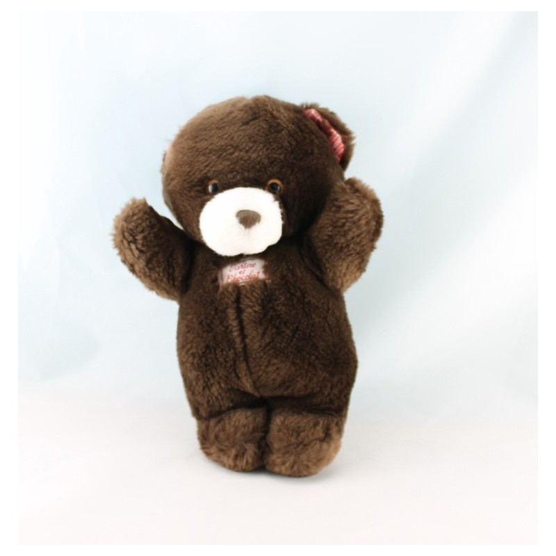 Doudou ours beige blanc TARTINE ET CHOCOLAT