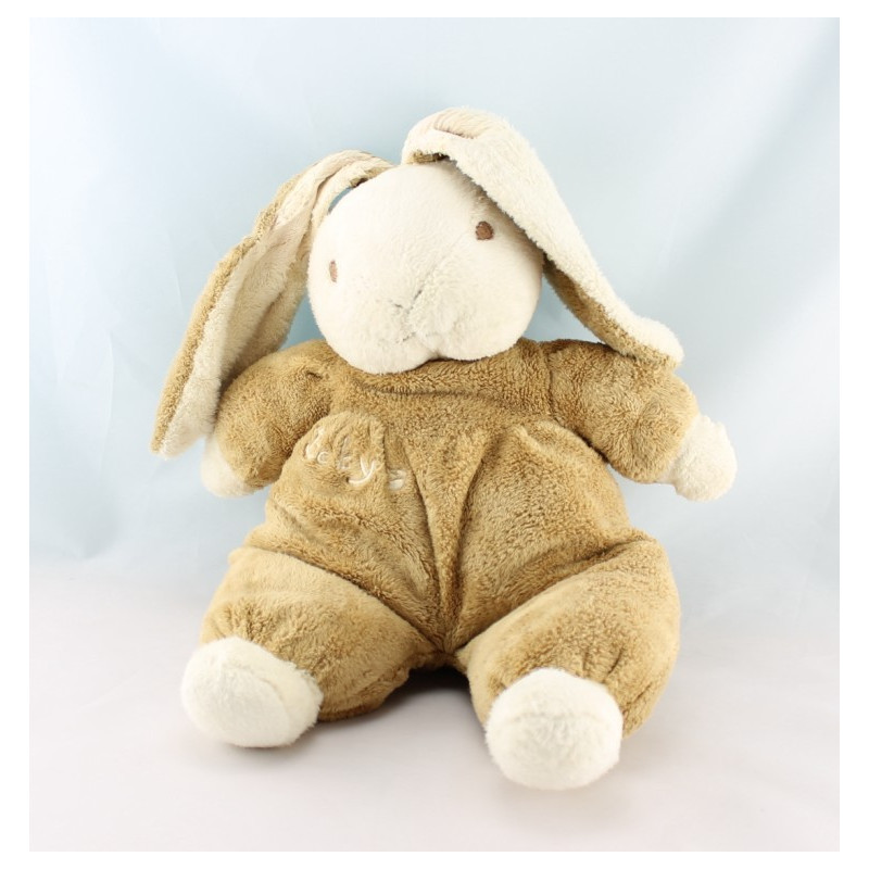 Doudou lapin beige blanc BABY CP INTERNATIONAL