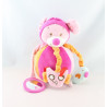 Doudou souris combinaison rose avion TEX BABY