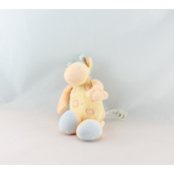 Doudou musical girafe orange jaune bleu NATTOU