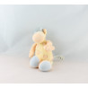 Doudou musical girafe orange jaune bleu NATTOU