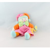 Doudou Clown rose hochet fleur JOLLYBABY