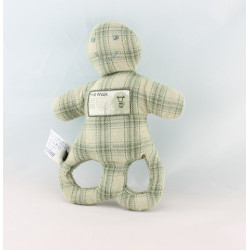 Doudou hochet forme OB rose pois OBAIBI