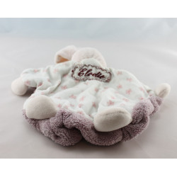 Doudou plat plume Lapin lilirose fleurs bandeau Kaloo