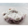 Doudou plat plume Lapin lilirose fleurs bandeau Kaloo
