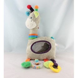 Doudou mouton gris beige multicolores NICOTOY