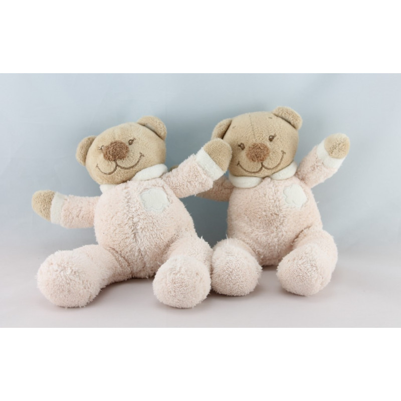 Doudou musical ours rose nuage NATTOU