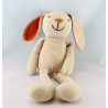 Doudou lapin orange vert bleu rose jaune CHARLY ET CIE