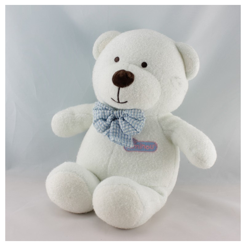 Doudou ours bleu Luminou JEMINI