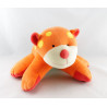 Doudou plat souris orange coeur dentition BABYSUN