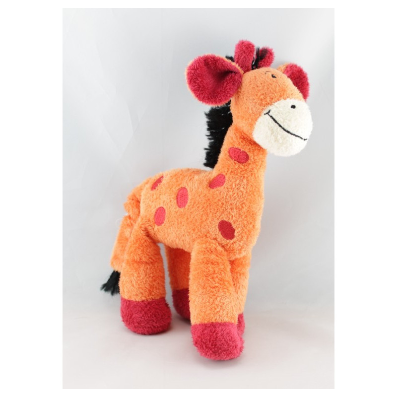 Doudou Girafe orange rouge NICOTOY