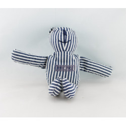Doudou ours bleu jeans IKKS 
