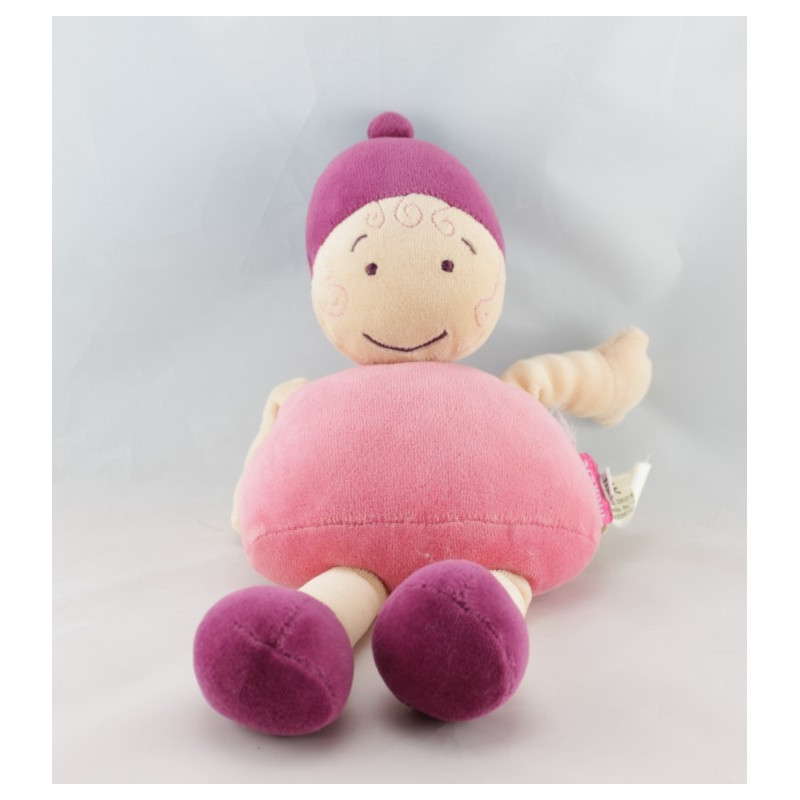 Doudou Bobigny poupée Fille Lutin rose MARESE