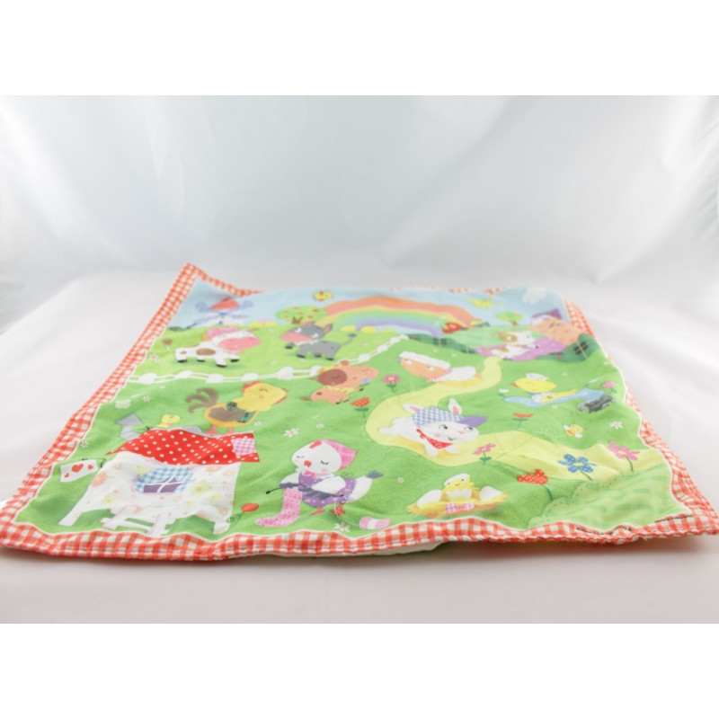 Doudou lapin rose FLEURUS