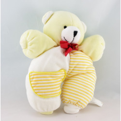 Doudou lutin clown bleu jaune rouge vert SIPLEC