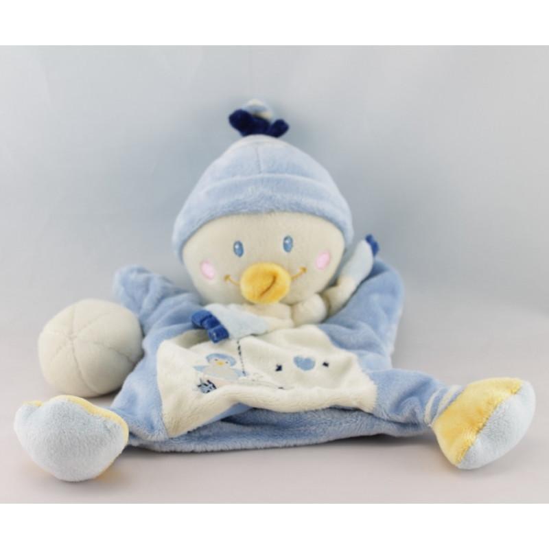 Doudou pingouin bleu blanc Youpik NICOTOY