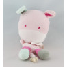 Doudou hippopotame vache bleu AUCHAN