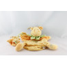 Doudou et compagnie marionnette girafe vache jaune bleu vert pomme
