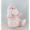 Doudou plat ours rose SIPLEC