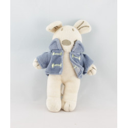 Doudou souris robe rose coeur AUCHAN