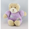 Doudou ours violet mauve nuage montgolfiére GIPSY