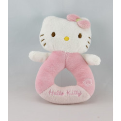 Doudou plat Hello Kitty rose