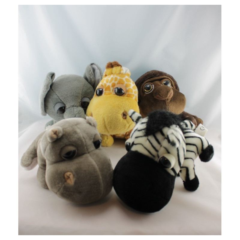 Lot Peluches animaux zébre singe girafe etc Collection Big Headz