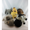 Lot Peluches animaux zébre singe girafe etc Collection Big Headz