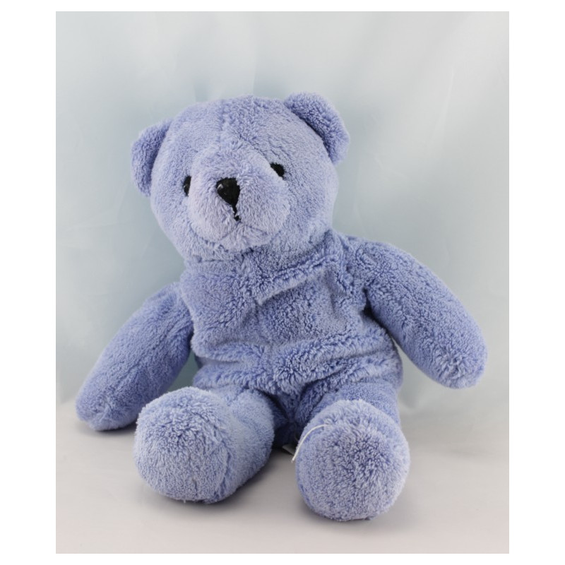 Doudou ours mauve noeud rose NOCIBE 