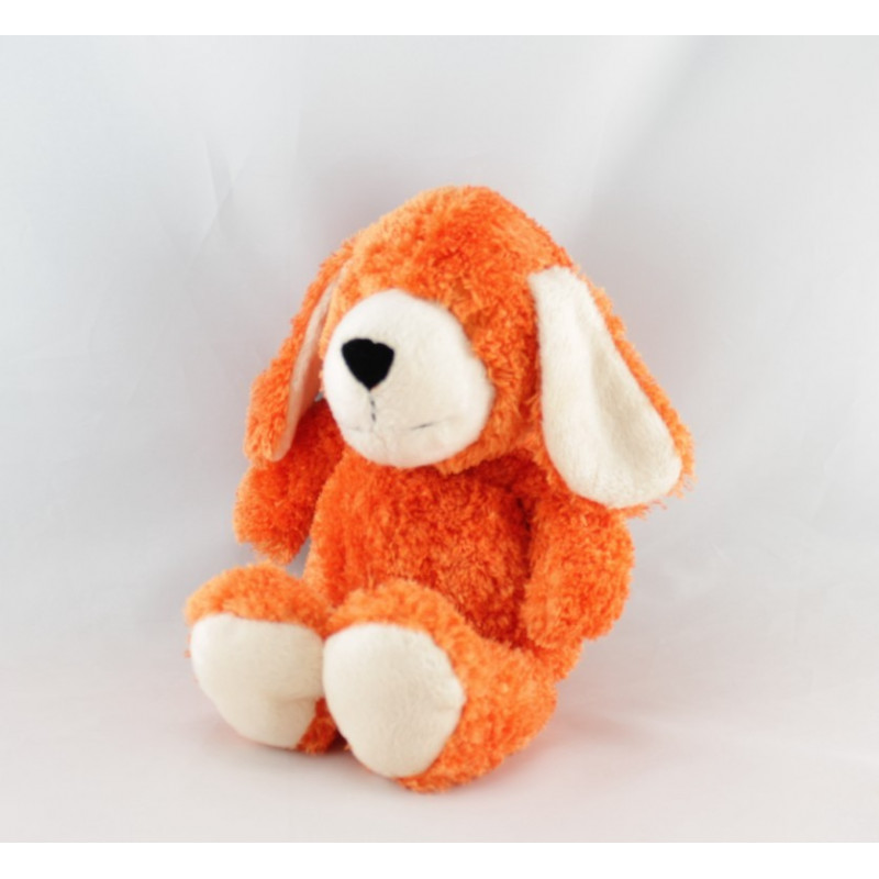 Doudou peluche chien rouge AJENA