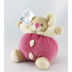 Doudou souris bleu marine rayures MAXITA