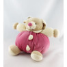 Doudou souris beige rose rouge MAXITA