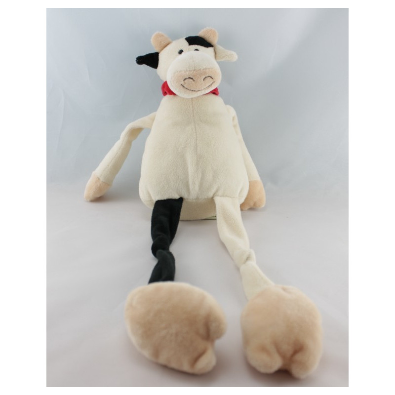 Doudou vache blanc noir sherif CREDIT AGRICOLE