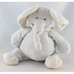 Doudou hochet éléphant bleu vert JOLLYBABY